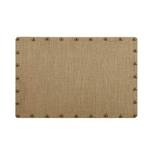 Load image into Gallery viewer, Linon Burlap, Medium Nailhead Corkboard

