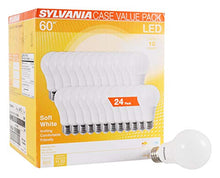 Load image into Gallery viewer, SYLVANIA General Lighting 74765 A19 Efficient 8.5W Soft White 2700K 60W Equivalent A29 LED Light Bulb (24 Pack), 24 Count
