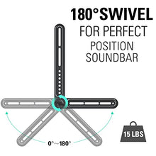 Load image into Gallery viewer, Mounting Dream Full Motion TV Wall Mount and Soundbar Bracket Bundle, TV Bracket for 26-55 Inch TVs, Max VESA 400x400mm and 99 LBS, Sound Bar Mount for Mounting Above or Under TV Up to 15 LBS
