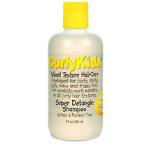 Load image into Gallery viewer, CurlyKids Mixed Hair HairCare Set Super Detangling Shampoo 8.0 Ounce, Conditioner 8.0 Ounce, Spray 6.0 Ounce, Curly Crème Conditioner 6.0 Ounce - 4-Pack
