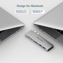 Load image into Gallery viewer, WAVLINK USB C Hub, 7-in-2 Type C Adapter Mini Docking Station with Thunderbolt 3 USB C Port, 4K HDMI, 2 USB 3.0, SD/TF Card Reader, 100W PD for MacBook Pro 2016-2020 MacBook Air 2018-2020
