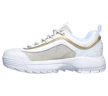 Load image into Gallery viewer, Concept 3 by Skechers Women's Beyond Fresh Lace-up Fashion Sneaker, White/Gold, 8 Medium US
