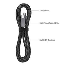 Load image into Gallery viewer, nonda USB C to USB C Cable, [2-Pack, 6.6ft] USB C Charging Cable 60W, Nylon Braided USB C Charger Cord Compatible with MacBook Pro 2020, iPad Pro, Galaxy S20, Switch, Pixel, LG and Other USB C Charger

