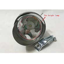 Load image into Gallery viewer, GOODKSSOP Metal Chrome Silver Shell Bright Classical Cool Bicycle Headlight Retro Vintage Bike LED Light Night Riding Safety Front Fog Head Lamp Headlamp
