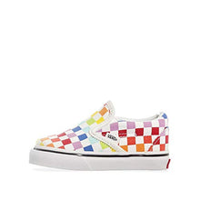 Load image into Gallery viewer, Vans Toddier Slip-On (Checkerboard) Rainbow/True White VN000EX8U09 Toddler Size 5
