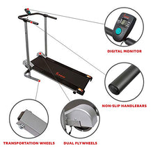 Load image into Gallery viewer, Sunny Health &amp; Fitness SF-T1407M Manual Walking Treadmill, Gray

