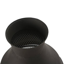 Load image into Gallery viewer, BALI OUTDOORS Outdoor Fireplace Wooden Fire Pit, Chimenea, Black
