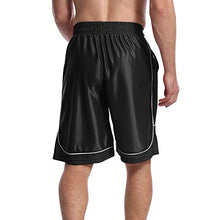 Load image into Gallery viewer, OUTSON Men's Basketball Shorts Athletic with Pockets Workout Shorts Dry Loose Fit Drawstrings Gym Training Shorts(Black,2XL)
