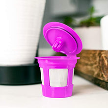 Load image into Gallery viewer, Perfect Pod Cafe Save Reusable K Cup Pod Coffee Filters | Refillable Coffee Pod Capsules with Built-In, Integrated Mesh Strainer for Use with Keurig &amp; Select Single Cup Coffee Machines, 4-Pack
