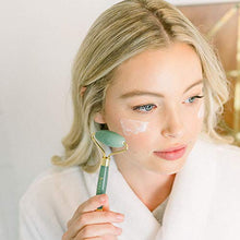 Load image into Gallery viewer, Jade Roller for Face - Face &amp; Neck Massager for Skin Care, Facial Roller to Press Serums, Cream and Oil Into Skin, Lymphatic Drainage Massager Skin Care Tool, Eye Massager and Neck Roller (1 Pack)
