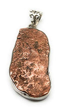 Load image into Gallery viewer, Natural Copper Nugget 925 Solid Sterling Silver Pendant 40mm

