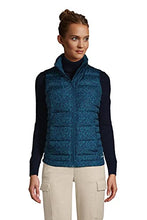 Load image into Gallery viewer, Lands' End Womens Puffer Down Vest Burnt Caramel Leopard Print Plus 2x

