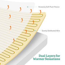 Load image into Gallery viewer, Sable Queen Size Electric Heated Mattress Pad, Safe Low Voltage Technology &amp; Oeko-Tex 100 Standard, 10 Temperature Settings, FDA Registered Hypoallergenic Soft Plush, White
