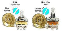 Load image into Gallery viewer, KAISH 2pcs Black Push on Fit Abalone Top Guitar Dome Knobs or Bass Knob for Tele Telecaster
