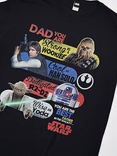 Load image into Gallery viewer, Star Wars Men's Officially Licensed Tees, Black Dad, medium
