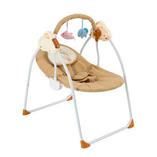 Load image into Gallery viewer, Rocking Cradle Baby Bassinet-Automatic Baby Basket Electric Rocking Multifunction Baby Swing Cradle Bed,Portable Bassinet Cradle Infant-to-Toddler Rocker with Remote , Music, Adjustable Speed(Khaki)
