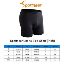 Load image into Gallery viewer, Sportneer Men's 3D Padded Bicycle Cycling Underwear Shorts w/Anti-Slip Design, Breathable &amp; Adsorbent
