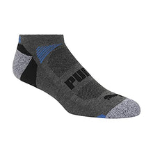 Load image into Gallery viewer, PUMA Men's 8 Pack Cool Cell No Show Socks, Grey/Blue, 10-13
