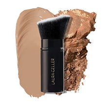Load image into Gallery viewer, LAURA GELLER NEW YORK Retractable Black Kabuki Brush for Liquid, Cream and Powder Face Makeup With Aluminum Handle
