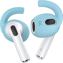 Load image into Gallery viewer, Gcioii 3 Pairs AirPods 3 Ear Hooks Covers [Added Storage Pouch] Anti Slip Wings Ear Covers, Grip Tips Accessories Compatible with Apple AirPods 3rd Generation (Lake Blue, Medium)
