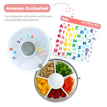 Load image into Gallery viewer, GoBe Kids Snack Spinner - Reusable Snack Container with 5 Compartment Dispenser and Lid | BPA and PVC Free | Dishwasher Safe | No Spill, Leakproof | for Toddlers, Babies, Home, Travel
