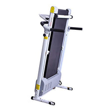 Load image into Gallery viewer, Sunny Health &amp; Fitness SF-T7610 Electric Walking Folding Treadmill with LCD Display and Tablet Holder, 220 LB Max Weight, White
