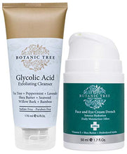 Load image into Gallery viewer, Botanic Tree Glycolic Acid Face Wash-Facial Exfoliating Cleanser w/ 10% Glycolic Acid-Acne Facial Wash For a Deep Clean-Anti Aging AHA Peel for Acne, Wrinkle Reduction-Natural Skin Facewash Scrub for Cystic Acne-6 Oz
