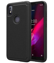 Load image into Gallery viewer, Dahkoiz Case for T-Mobile Revvl 4 Case, TCL Revvl 4 Case, Durable Sturdy Armor Defender Cover Dual Layer Hybrid Protective Phone Cases for TMobile Revvl 4, Black
