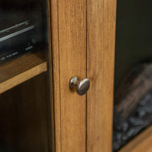 Load image into Gallery viewer, WE Furniture Traditional Wood Fireplace Stand for TV's up to 64" Living Room Storage, Barnwood Brown
