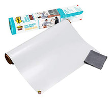 Load image into Gallery viewer, Post-it Dry Erase Whiteboard Film Surface for Walls, Doors, Tables, Chalkboards, Whiteboards, and More, Removable, Stain-Proof, Easy Installation, 4 ft x 3 ft Roll (DEF4X3)
