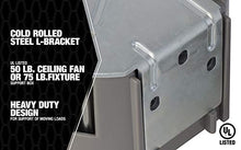 Load image into Gallery viewer, Madison Electric Products MSBFAN Fan Support 50/ lb, Maximum with Depth Adjustable, Gray

