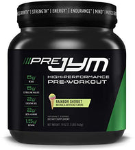 Load image into Gallery viewer, JYM Supplement Science Pre Jym Rainbow Sherbet, Black, 20 Servings, PRE20PS300
