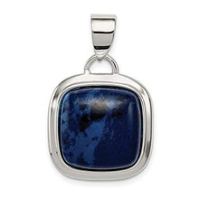 Load image into Gallery viewer, Sodalite Stone Pendant in 925 Sterling Silver 24 mm x 20 mm
