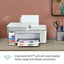 Load image into Gallery viewer, HP DeskJet Plus 4155 Wireless All-in-One Printer | Mobile Print, Scan &amp; Copy | HP Instant Ink Ready | Auto Document Feeder (3XV13A) (Renewed)
