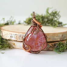 Load image into Gallery viewer, Designs by Nature Gems Handmade Men’s Fire Red Agate Necklace 24 Inch Chain Antique Bronze, January &amp; September Birthstone
