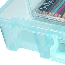 Load image into Gallery viewer, ArtBin 6955RK Super Satchel 1-Compartment Box, Art &amp; Craft Organizer, 1-Pack, Translucent Blush
