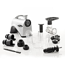Load image into Gallery viewer, Omega NC800HDS Juicer Juice Extractor and Nutrition System Quiet Motor Slow Masticating Dual-Stage Extraction with Adjustable Settings, 150-Watt, Silver
