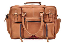 Load image into Gallery viewer, Buffalo Hunter Leather Briefcase Messenger Bag compartment bag Tour bag office bag Laptop leather bag for unisex by Vintage House USA
