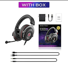 Load image into Gallery viewer, EKSA E900 USB Gaming Headset with Microphone for PC - PS4 Headset with Mic Detachable Noise Cancelling - 7.1 Surround Sound Gaming Wired Headphones Compatible with PS4, PS5, Xbox One, Computer, Laptop
