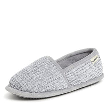 Load image into Gallery viewer, Dearfoams Women's Chenille A-Line Slipper, Sleet, Large
