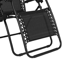 Load image into Gallery viewer, Zero Gravity Chairs Patio Set of 2 with Pillow and Cup Holder Patio Furniture Outdoor Adjustable Dining Reclining Folding Chairs for Deck Patio Beach Yard
