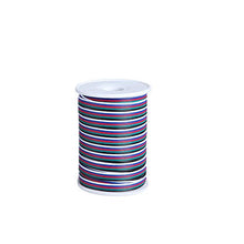 Load image into Gallery viewer, C-able 65.6ft(20m) RGBW Wire Extension Cable with Spool, 12V RGBW 5Pin Led Lights Wires Strip Kit Extend Wire for 5050 3528, with 8PCS RGBW Led Strip Connectors
