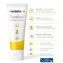 Load image into Gallery viewer, Medela Lanolin Nipple Cream for Breastfeeding, 100% All Natural Single Ingredient, New Purelan, 1.3 Ounce
