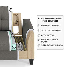 Load image into Gallery viewer, Belffin Sofa and Loveseat Sets 2 Piece Furniture Sofa Set for Living Room Couch Sofa Loveseat Set Grey
