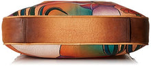 Load image into Gallery viewer, Anna by Anuschka Genuine Leather Convertible Tote | Hand-Painted Original Artwork | Butterfly Glass Painting
