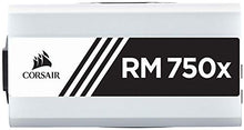 Load image into Gallery viewer, Corsair RMX White Series (2018), RM750x, 750 Watt, 80+ Gold Certified, Fully Modular Power Supply - White
