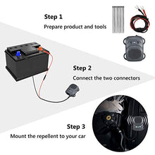 Load image into Gallery viewer, Angveirt Under Hood Animal Repeller Mice Rodent Repellent for Cars Auto Rodent Repellent Keep Mice Out of Car Wire Protection Rodent Repellent Ultrasonic for 12V 24V Car Battery - Grey
