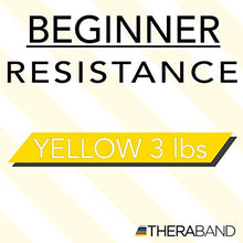Load image into Gallery viewer, TheraBand Resistance Bands, 6 Yard Roll Professional Latex Elastic Band For Upper Body, Lower Body, &amp; Core Exercise, Physical Therapy, Pilates, Home Workouts, &amp; Rehab, Yellow, Thin, Beginner Level 2
