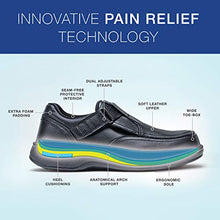 Load image into Gallery viewer, Orthofeet Proven Foot Pain Relief Comfort Best Orthopedic Diabetic Arthritis Men's Loafer Shoes Carnegie Black

