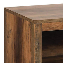 Load image into Gallery viewer, ENSTVER Media Storage TV Stand with Electric Fireplace for TVs up to 65",Living Room Television Console (Rustic Oak)
